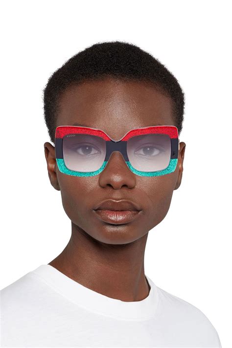fake gucci oversize square-frame acetate sunglasses